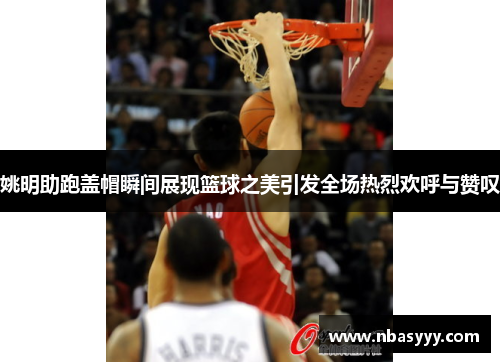 姚明助跑盖帽瞬间展现篮球之美引发全场热烈欢呼与赞叹
